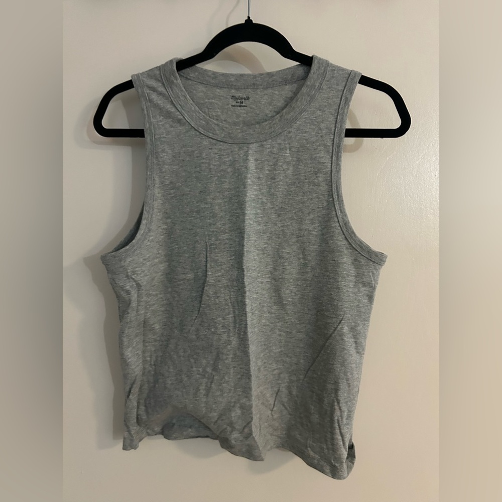 Madewell Women's Muscle Tank Top heather gray